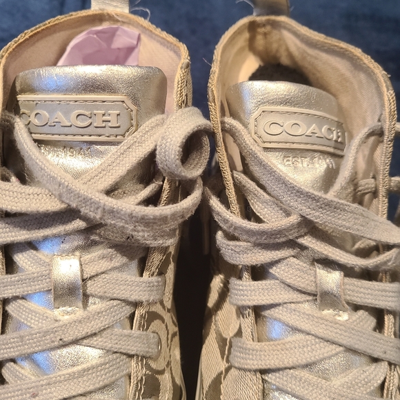 Coach Silver Hightops - Picture 2 of 5